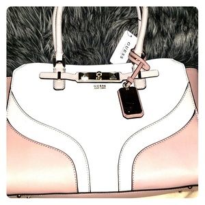 Authentic Guess Purse, Satchel White/Blush/Mauve